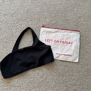 Left on Friday Offshore top, black, large